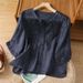 Women's Chinese Style V-Neck Shirt Heavy Embroidery Cotton Linen Single-Breasted Summer Top Five-Quarter Sleeve 2026 New Style_ecoleips.com