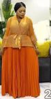 Women's Clothing Pleated Large Swing Pleat Hot Stamping Craft Set_ecoleips.com