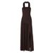 In Stock 2025 Cross-Border European And American Summer Elegant Slim Fit Patchwork Strapless Dress Women's Wholesale_ecoleips.com