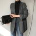 2026 Spring New Trendy Retro Simple Plaid Lapel Loose Long Sleeve Blazer Jacket For Women_ecoleips.com