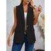 X 78068 Suit - Sleeveless Solid Color Blazer, New European And American Style For Cross-Border Sales_ecoleips.com