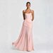 Summer Elegant Women's Dress Style Solid Color Sleeveless Waist Cinching Cross Border Fashionable Suspender Gown_ecoleips.com