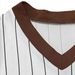 Women's Clothing Hot Girl Retro Loose Embroidery V Neck Striped Short Sleeved T Shirt Top_ecoleips.com