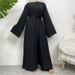 New Fashion Muslim Dubai Casual Three-Piece Set With Pockets 1958_ecoleips.com