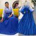 Women’s Clothing Pleated Suit For Women With Waist Hugging Straps And Gradient Color Pleated Cardigan Tops, High Waist Pleated Skirt, Two Piece Suit_ecoleips.com