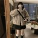 Reversible Faux Fur Puffer Jacket For Women - Winter Short Coat With Hood, Warm Thickened Dual-Side Wear, Street Style Outerwear_ecoleips.com