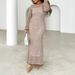 Diyun 2024 Autumn/Winter Foreign Trade Long European And American Women's Casual Color-Block Striped Long-Sleeve_ecoleips.com