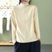 Derong 2026 Autumn/Winter Semi-High-Neck Long-Sleeved T-Shirt Women's Underwear, Large Size, Fit-Fitting, Warmth-Enhan_ecoleips.com