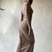 European And American Cross-Border Summer New Solid Color Reversing Edge Hooded Sleeve Slim Street Style Long Bodycon_ecoleips.com