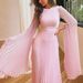 Women's Clothing Autumn Round Neck High Waist Dress Slim Fit Light Luxury Sexy Pleated Dress_ecoleips.com