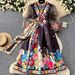 Versatile Wrap Dress With Bow Tie Waist – Elegant V-Neck Balloon Sleeve Dress For Women, Office To Evening Wear_ecoleips.com