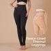 Women's Clothing Plus Size Fleece Lined Leggings Solid Color Thickened Leggings With Single Crotch And Footed Design For Warmth And Outerwear KC05_ecoleips.com