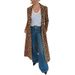 Autumn/Winter New Style Leopard Print Jacket Casual Long Trench Coat For Women_ecoleips.com