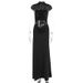 2025 European And American Cross-border Foreign Trade Women's Long , Elegant Round-neck Mesh Ruched Cropped_ecoleips.com