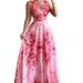 Bohemian Beach Maxi Dress – Floral Print, Wrap Waist & Lightweight Polyester For Summer Vacations & Boho Chic Style_ecoleips.com