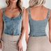 Women's Denim Cardigan Sleeveless Zipper Vest Small Camisole Top Cross Border Foreign Trade New Arrivals_ecoleips.com