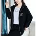 Women's Jacket For Spring And 2024, New Early Autumn Zip-up Cardigan Sweatshirt, Fashionable Hong Kong Style High-end_ecoleips.com