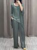 Women's Casual Raglan Short Sleeve Trousers Set European And American Fashion Independent Website 2024 New Cross Border_ecoleips.com