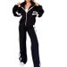 Y2k Striped Zip-Up Hoodie & Jogger Set For Women - Trendy Casual Tracksuit With 3d Print, Comfort Fit In Multiple Colors & Sizes_ecoleips.com