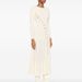 Fashionable Temperament Long Sleeved Woolen Round Neck Metal Diagonal Buckle Side Slit Bottom Slim Fit Dress_ecoleips.com