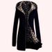 Fleece-Lined Leopard Print Hoodie – Oversized Winter Pullover With Scarf Collar, Thickened Cotton-Like Fabric In 6 Vibrant Colors (S-3XL)_ecoleips.com
