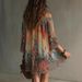 Floral Leopard Print Off-Shoulder Dress Fairy Like Pleated Summer One Shoulder Loose Vacay Style Short And Thin Women's Dress_ecoleips.com