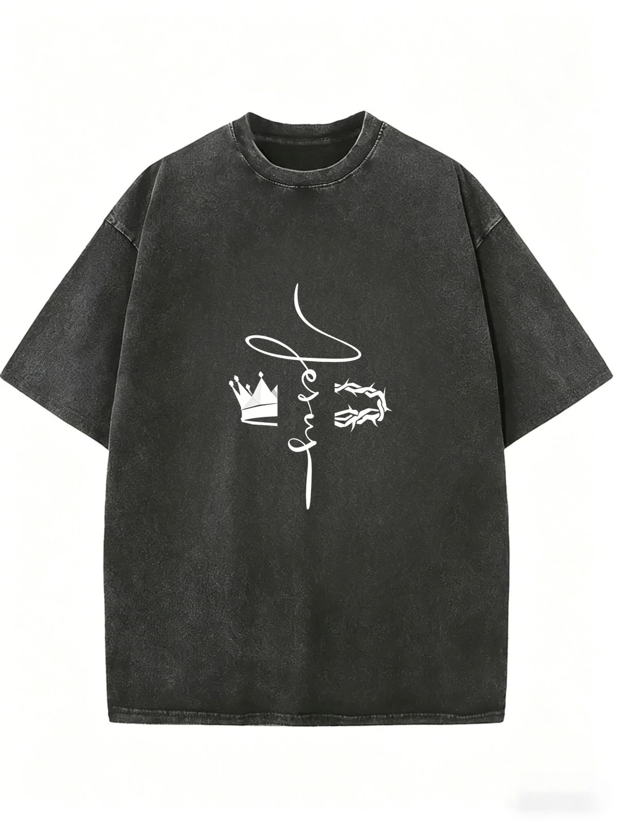 Women’s Washed Cotton Oversized T-Shirt, Retro Casual Street Style Tee For Modern Fashion_ecoleips.com