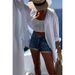 Women's Clothing Women's Stylish Casual Versatile Double Layer Crepe Fabric Shirt Spring Summer Lapel For Formal & Casual For Women_ecoleips.com