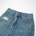 Blue Tencel Non-elastic Frayed Hem Ripped Straight-leg Pants 2025 Summer Fashion High-waisted Petite Cropped Jeans For_ecoleips.com