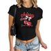 Y2k Cherry Print Crop Top For Women – Sweet & Sexy Short Sleeve T-Shirt, Stretchy Polyester (Xs-Xl) Confidence-Boosting Fit_ecoleips.com