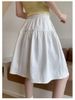 K Half Length Skirt For Women, High Waist A-line Skirt, Five Part Skirt, Short Skirt That Covers Flesh And Appears Slim, Mid Length Skirt_ecoleips.com