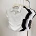 Women's Clothing Summer Hot Girl Slim Fit Straight Shoulder T Shirt Women's Short Sleeve Design Irregular Pleated Short Polo Shirt Top_ecoleips.com