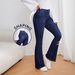 Voya Women's Autumn Hot Girl Tight Jeans Women's Street Middle Waist Elastic Pulling Floor Pants_ecoleips.com