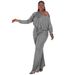 Women's Fashion Jumpsuit With Batwing Sleeves & Drawstring Waist – Oversized Boho Chic One-Piece Romper (Grey/Black/Red/Yellow/Army Green)_ecoleips.com