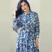 Women’s Clothing Autumn Middle East Women's Fashion Printing Temperament Big Swing Shirt Lace Dress Southeast Asia_ecoleips.com