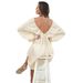 Women's Clothing Round Neck Deep V Large Backless Bikini_ecoleips.com