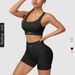 Women's Clothing Vertical Stripe Yoga Suit Suit High Waist Cross Beauty Back Shockproof Sports Bra Fitness Hip Suit_ecoleips.com
