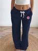Women's Contrast Ribbed Sports Pants - Mid-Waist Drawstring Casual Wear-14_ecoleips.com
