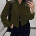Women's Clothing Unisex Stand-Collar Utility Jacket – Oversized Multi-Pocket Polyester Coat (S-3XL, 9 Colors)_ecoleips.com