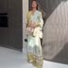 Summer 2026 Elegant Fashionable Two Piece Set American Style Printed Top Wide Leg Pants Casual Polyester Spring/Autumn_ecoleips.com