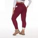 Women's Clothing Thickened Fleece Leggings High Waist Belt Pockets Outer Wear Tight Warm Leggings_ecoleips.com