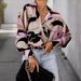 Women's Clothing Printed Shirts Loose Women's Clothing Button Long Sleeved Casual Shirts Women's Tops_ecoleips.com