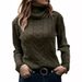 "Classic Turtleneck Sweater – Women's Retro Long-Sleeve Knit In Solid Colors"_ecoleips.com