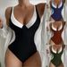 Women's Clothing Slimming One Piece Swimsuit Plus Size Spring Exclusive Sexy Style Vacation Wear_ecoleips.com