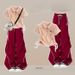 Women's Stylish Retro Cargo Pants Set With Unique Drawstring Short Sleeve Top Striped Summer Theme_ecoleips.com