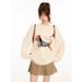 girl American Embroidered Round Neck Pullover 2025 Puppy Autumn Winter Loose Lazy Top Knitted Sweater For Women New Style_ecoleips.com