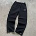 Embroidered Streetwear Casual Pants For Men And Women, Loose Fit Y2k Rap Style Joggers, Gothic Inspired Unisex Trousers_ecoleips.com