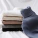 Women's High Neck Sweater Slim Fit Long Sleeve Knit Top Basic Turtleneck Pullover For Autumn Winter Fashion Casual Comfortable_ecoleips.com