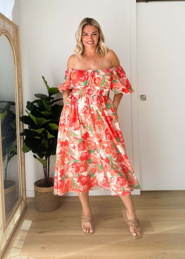 Foreign Trade European And American Women's Clothing Best-Selling 2026 Summer Elegant Square Neck Printed Puff_ecoleips.com