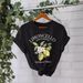 Women's Clothing Pure Cotton T Shirt Summer Short Sleeved Round Neck Lemon Pattern Printed T Shirt Female_ecoleips.com